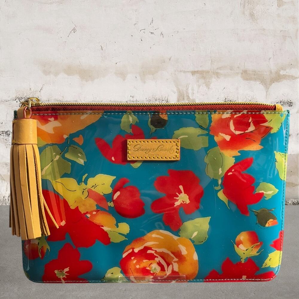 Dooney & Bourke Pink Carrington Floral Zip Pouch